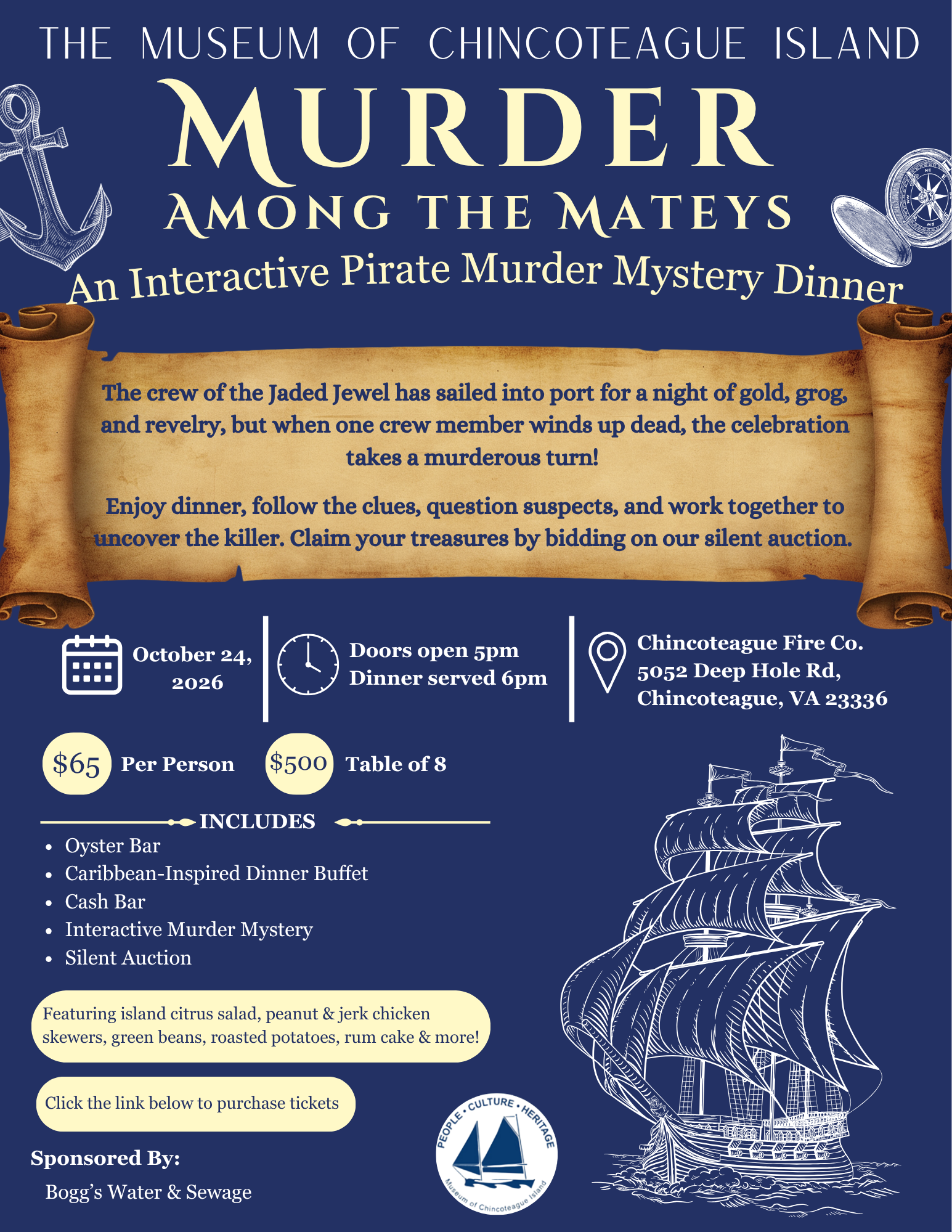 Murder Among the Mateys - Mystery Dinner Party Event